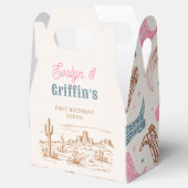 Gezamenlijke Westerne verjaardagsfeest voorkeursbo Bedankdoosjes (Geopend)