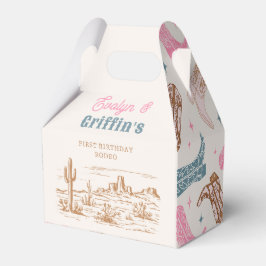 Gezamenlijke Westerne verjaardagsfeest voorkeursbo Bedankdoosjes