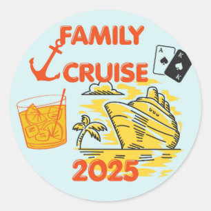 Gezamily Cruise 2025 Ronde Sticker