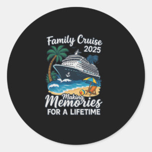 Gezamilyde Cruise 2025 Onvergetelijke Herinneringe Ronde Sticker