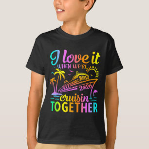 Gezamilyde Cruise 2026 Ik hou ervan als we cruisen T-shirt