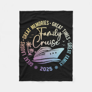 Gezamilyke Cruise 2025 Vakantietrip Zeilend Gezin Fleece Deken