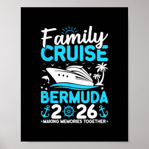 Gezamilyke Cruise 2026 Bermuda Herinneringen Maken Poster