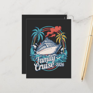 Gezamilyke Cruise 2026 Zomer Strandvakantie Famili Feestdagenkaart