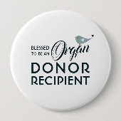 Gezegd als orgische donor ronde button 4,0 cm (Voorkant)
