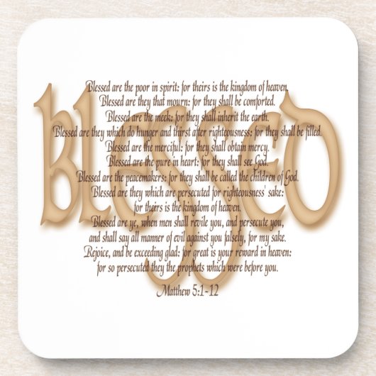 Gezegd - Beatitudes Bier Onderzetter (Voorkant)