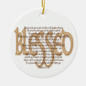 Gezegd - Beatitudes Keramisch Ornament (Voorkant)