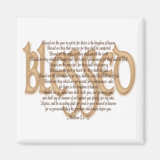 Gezegd - Beatitudes Magneet (Voorkant)