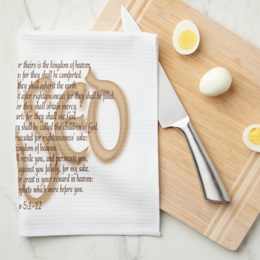 Gezegd - Beatitudes Theedoek (Quarter Fold)