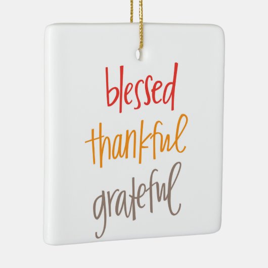 Gezegd dankbaar dankbaar keramisch ornament (Rechts)