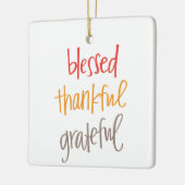 Gezegd dankbaar dankbaar keramisch ornament (Links)