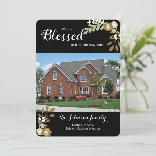 Gezegd dat je in New Home Announding bent Kaart (Staand voorkant)