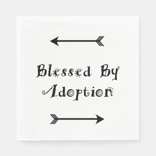 Gezegd door adoptie - Foster Care Servetten (Voorkant)