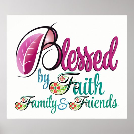 Gezegd door Faith Family Friends Poster (Voorkant)