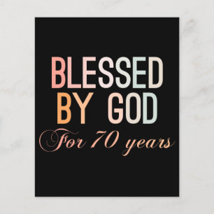Gezegd door God gedurende 70 jaar Flyer
