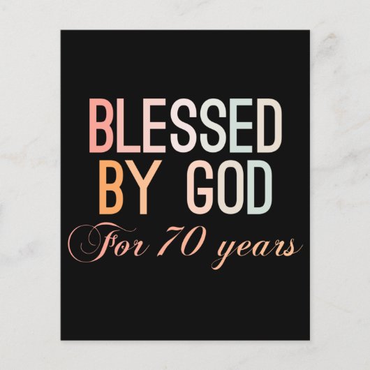 Gezegd door God gedurende 70 jaar Flyer (Voorkant)