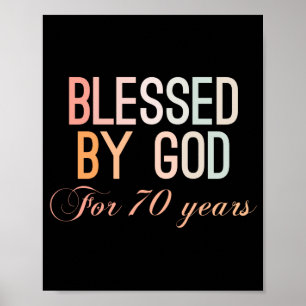 Gezegd door God gedurende 70 jaar Poster