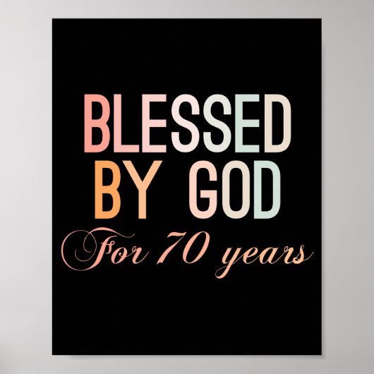 Gezegd door God gedurende 70 jaar Poster (Voorkant)