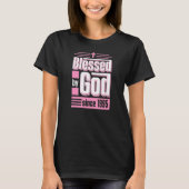 Gezegd door God sinds 1995 Christelijke Tharek Bir T-shirt (Voorkant)