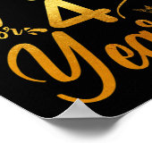 Gezegd door God voor 40 jaar 40ste verjaardag Fait Poster (Hoek)