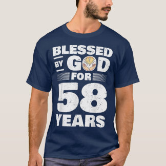 Gezegd door God voor 58 jaar58th Birthday T-shirt