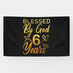 Gezegd door God voor 60 jaar 60ste verjaardag Fait Spandoek