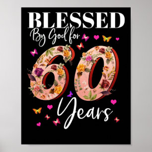 Gezegd door God voor 60 jaar verjaardag Poster