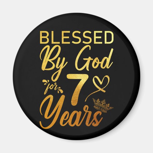 Gezegd door God voor 70 jaar 70ste verjaardag Fait Magneet (Voorkant)