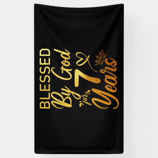 Gezegd door God voor 70 jaar 70ste verjaardag Fait Spandoek (Verticaal)