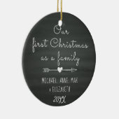 Gezegd door Goedkeuring Eerste Kerstmis, Foster Ca Keramisch Ornament (Rechts)