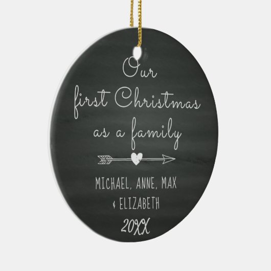 Gezegd door Goedkeuring Eerste Kerstmis, Foster Ca Keramisch Ornament (Rechts)