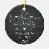 Gezegd door Goedkeuring Eerste Kerstmis, Foster Ca Keramisch Ornament (Voorkant)