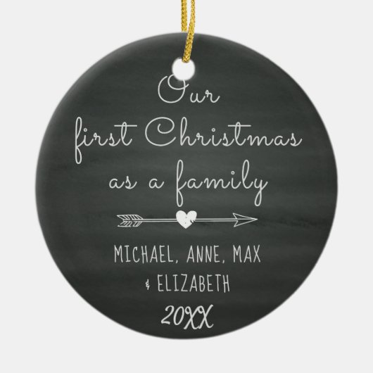 Gezegd door Goedkeuring Eerste Kerstmis, Foster Ca Keramisch Ornament (Voorkant)