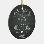 Gezegd door goedkeuring - Foster Care, goedkeuring Keramisch Ornament (Rechts)