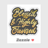 Gezegd en in hoge mate bevoordeeld sticker (Vel)