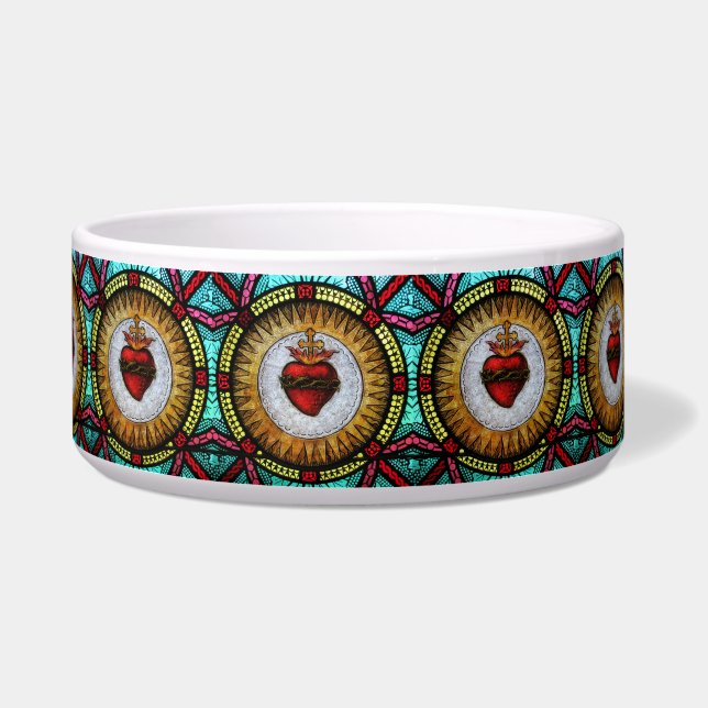 Gezegd hart van Jezus katholieke religieuze gebede Voerbakje (Links)