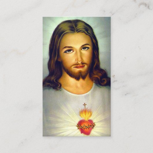 Gezegd hart van Jezus Prayer Card Contactkaartje (Voorkant)