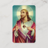 Gezegd hart van Jezus Prayer Card Visitekaartje (Voorkant)
