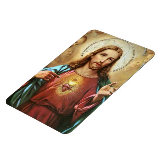 Gezegd hart van Jezus Religieuze Beloften Prayer Magneet (Linkerzijde)
