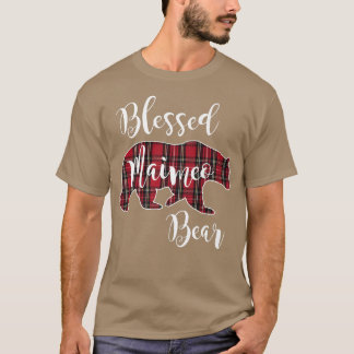 Gezegd met Maimeo Beer Rood met tartan T-shirt