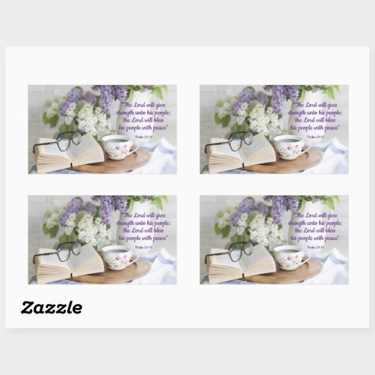 Gezegd met vrede rechthoekige sticker (Vel)