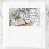 Gezegd met vrede rechthoekige sticker (Tas)