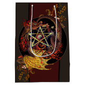 Gezegd om Art Nouveau Pentacle Dragon Medium Gif Medium Cadeauzakje (Achterkant)