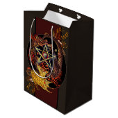 Gezegd om Art Nouveau Pentacle Dragon Medium Gif Medium Cadeauzakje (Achterkant Gekanteld)