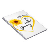 Gezegd om grammatisch zonnebloemkorrels te worden notitieboek (Rechterzijde)