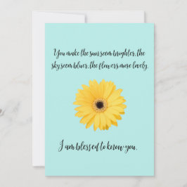 Gezegd om je te kennen bedankkaart