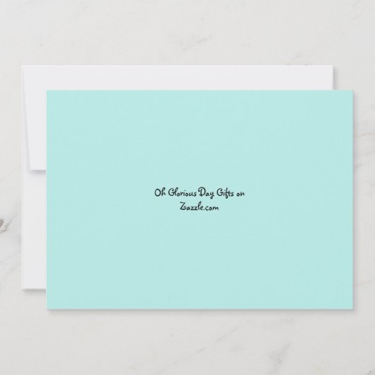 Gezegd om je te kennen bedankkaart (Achterkant)