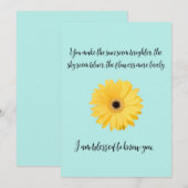 Gezegd om je te kennen bedankkaart (Voorkant / Achterkant)