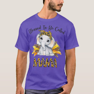 Gezegd om mama Sunflower Elephant Mothe te worden  T-shirt