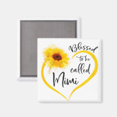 Gezegd om mimi Sunflower Gifts te worden genoemd Magneet (Voorkant / Achterkant)